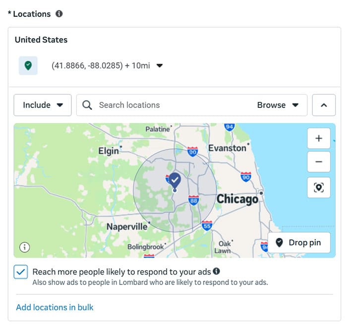 How to make a radius map in plastic surgery facebook ads
