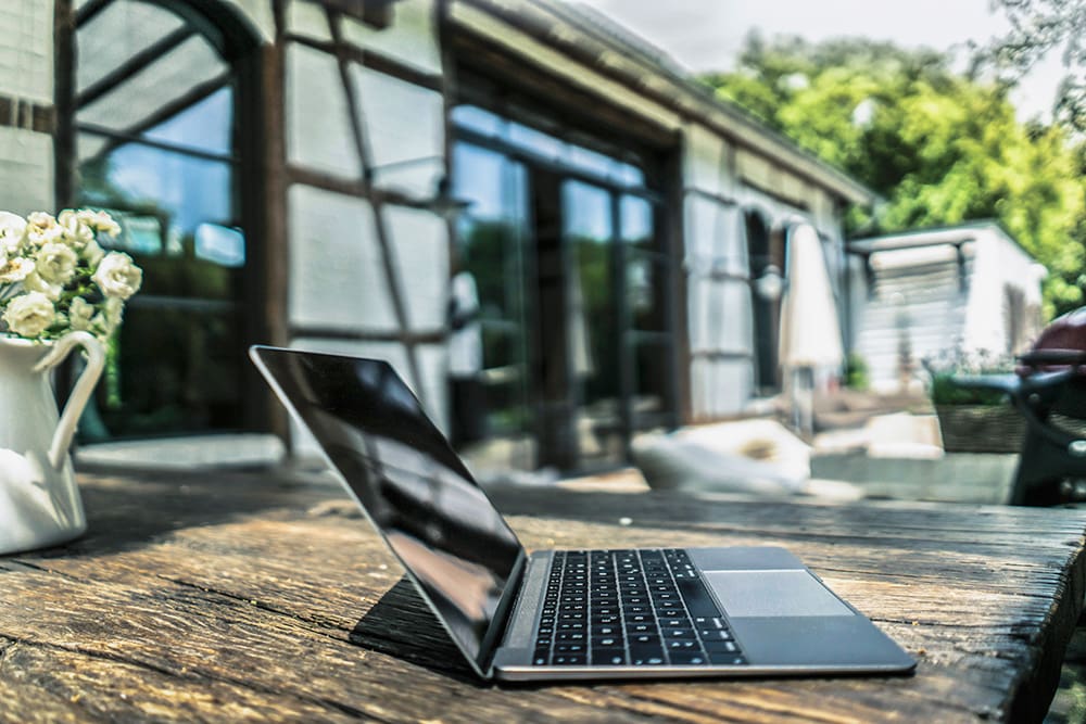 Chicago SEO services laptop in the city